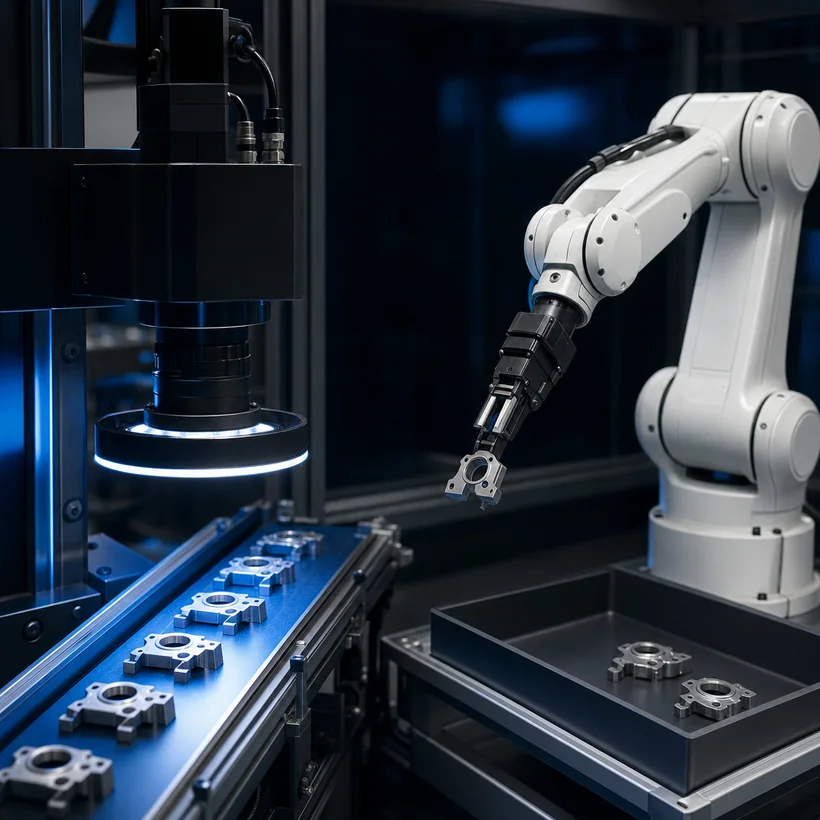 Integrated inspection and handling cell