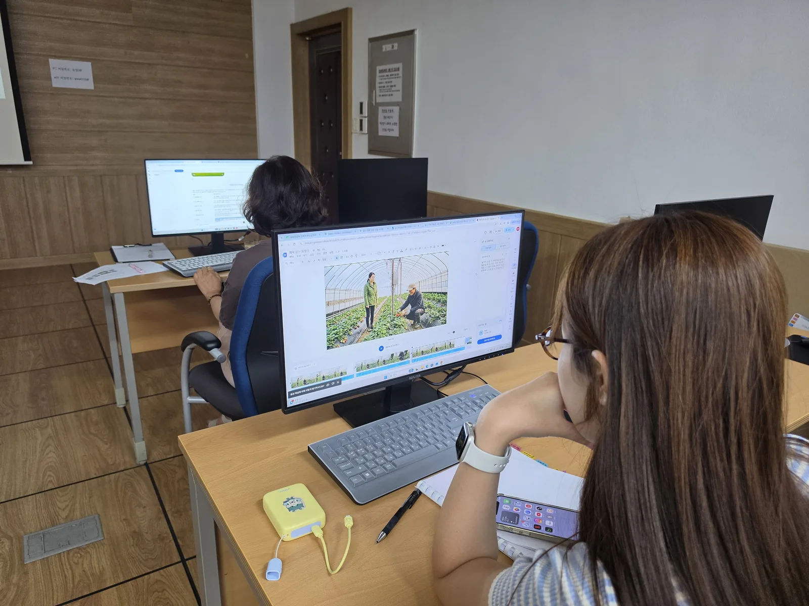 AI를 활용한 기술동영상 제작 교육 현장 사진 1