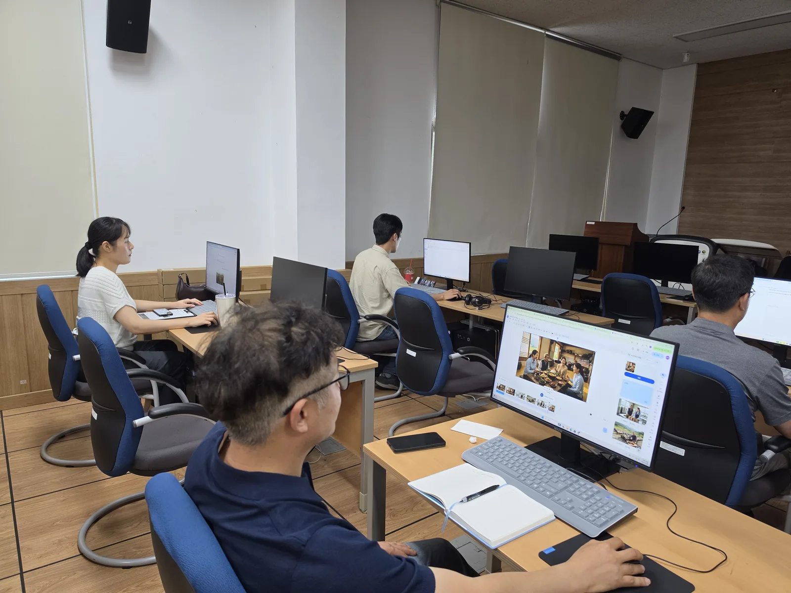 AI를 활용한 기술동영상 제작 교육 현장 사진 2