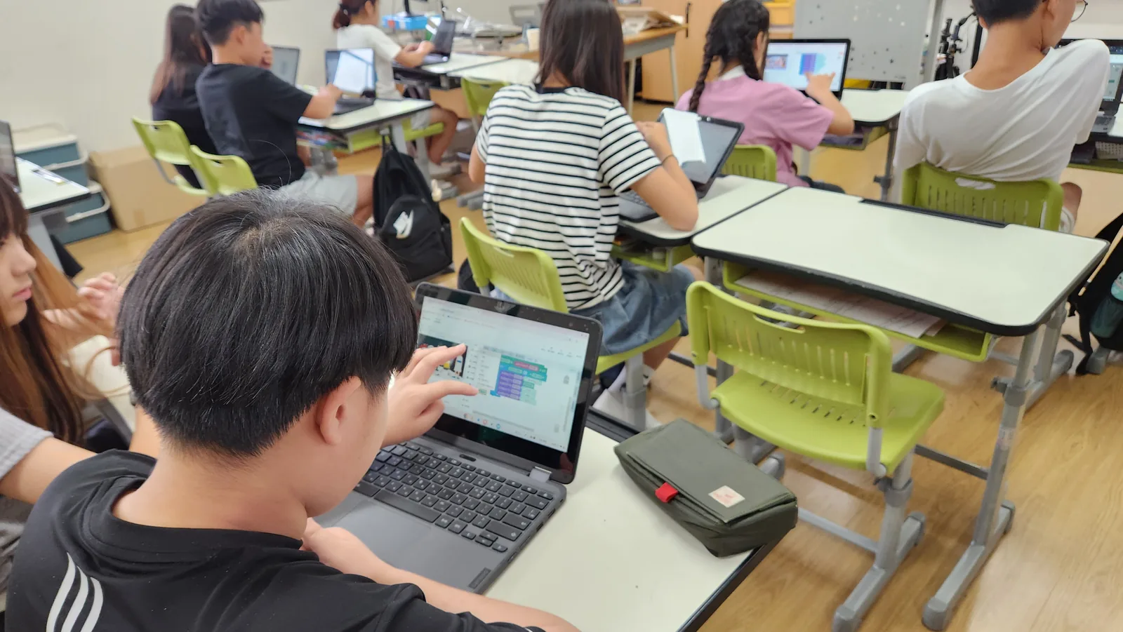 양주시 초·중학생 AI 자격증 취득 교육 현장 사진 4